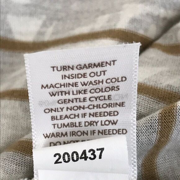 J. Jill Pima Floral Stripe Knit Top Women's Small Cotton Blend Stretch Casual - Picture 11 of 12